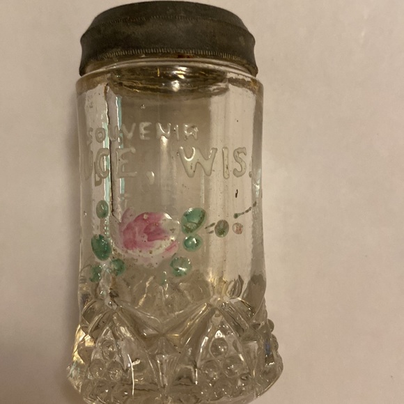 Souvenir piece Bruce Wisconsin flower decorative stars on metal top rare unique - Picture 6 of 16